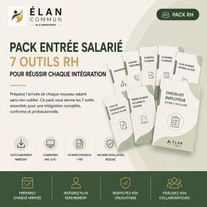 Pack entrée salarié, 7 documents intégration RH, ElanCommun