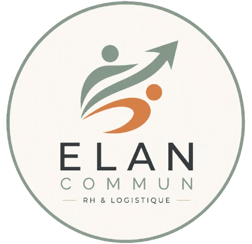 Logo rond Elan Commun, freelance rh et logistique pour tpe et pme