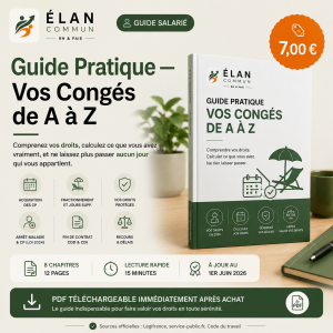 Guide congés payés salarié 2026 droits CP téléchargeable PDF - ElanCommun