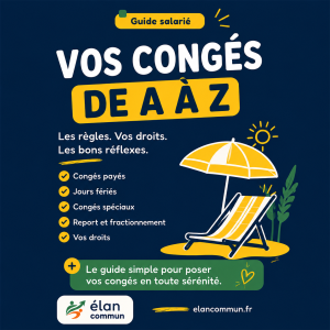 Guide congés payés salarié 2026 droits CP téléchargeable PDF - ElanCommun