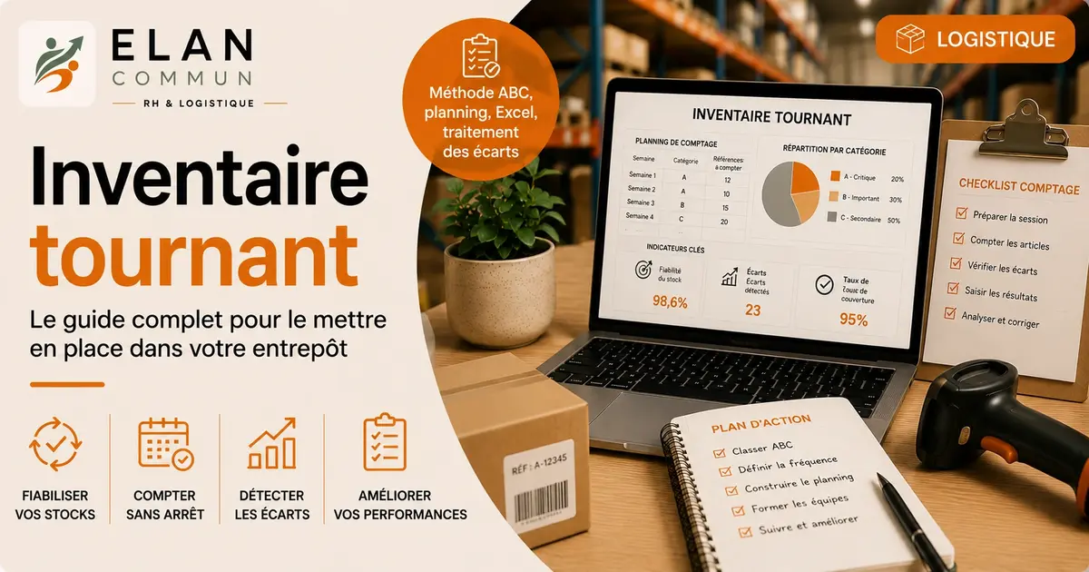 Inventaire tournant en entrepôt mise en place méthode ABC TPE PME - ElanCommun