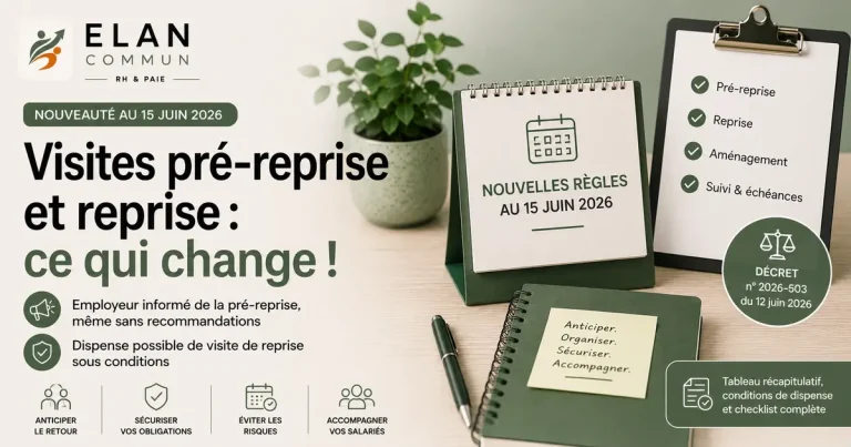 Visite de reprise 2026 décret employeur TPE PME - ElanCommun